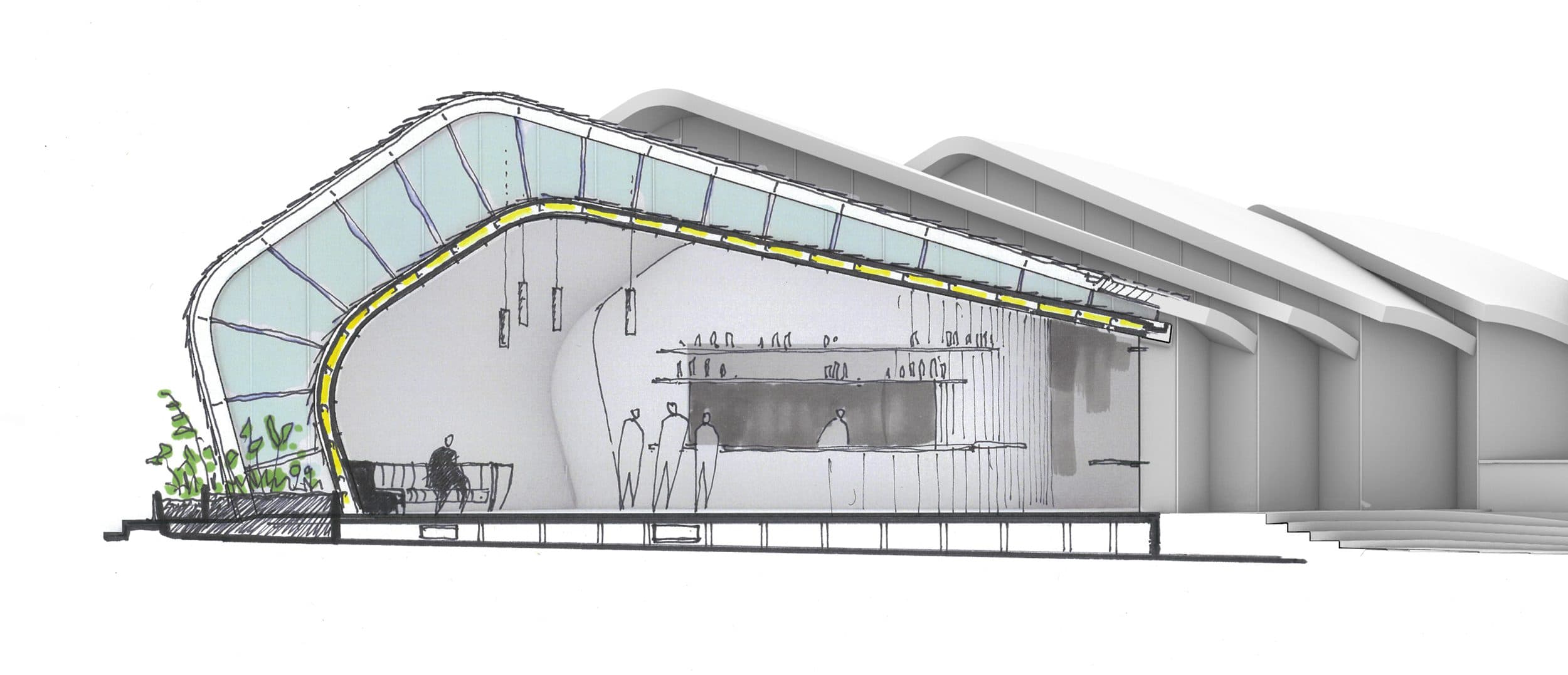 Fresh Food Iconic Pavilion sketch