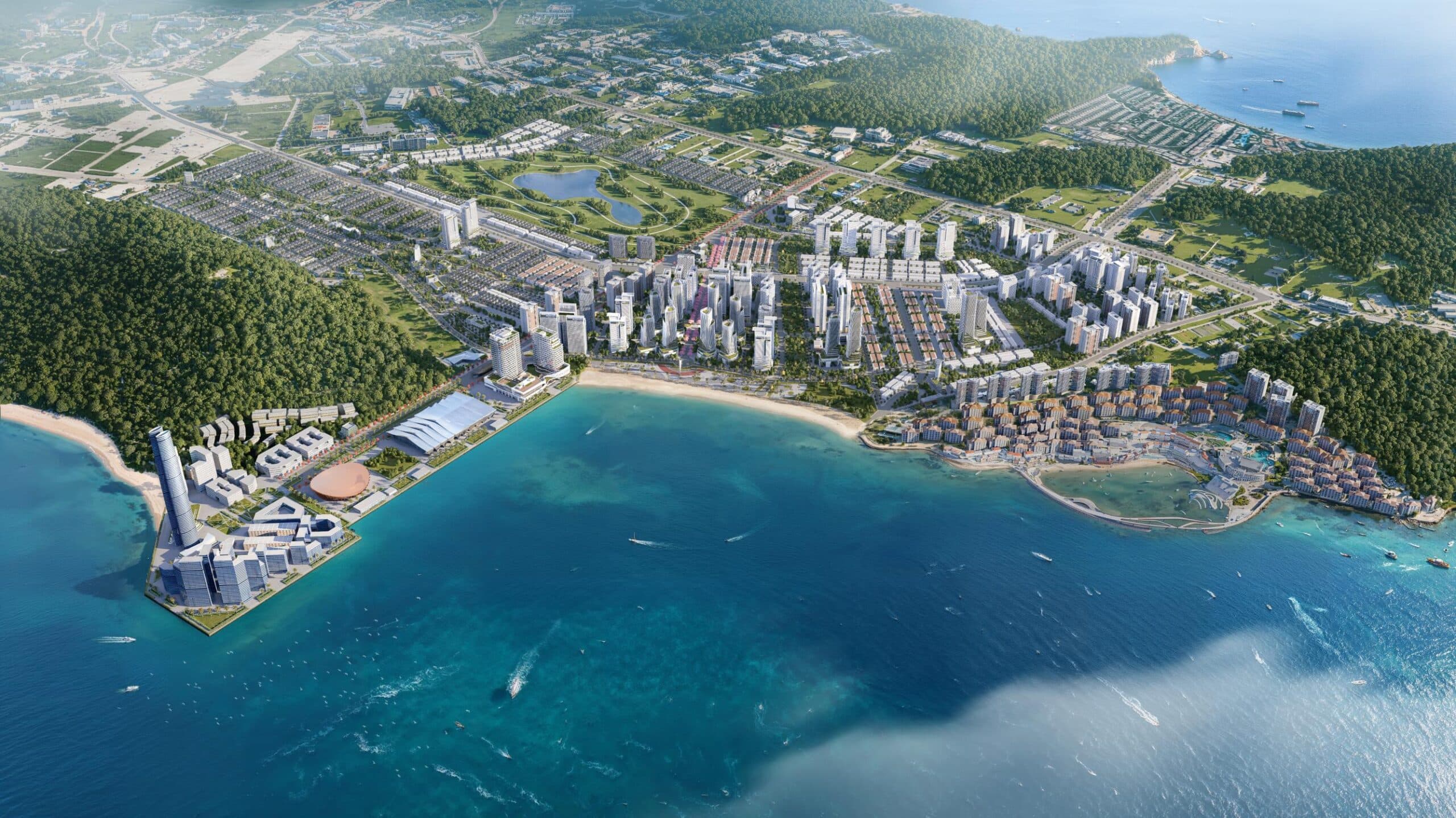 Phu Quoc beachfront hotel precinct masterplan by Decibel Architecture